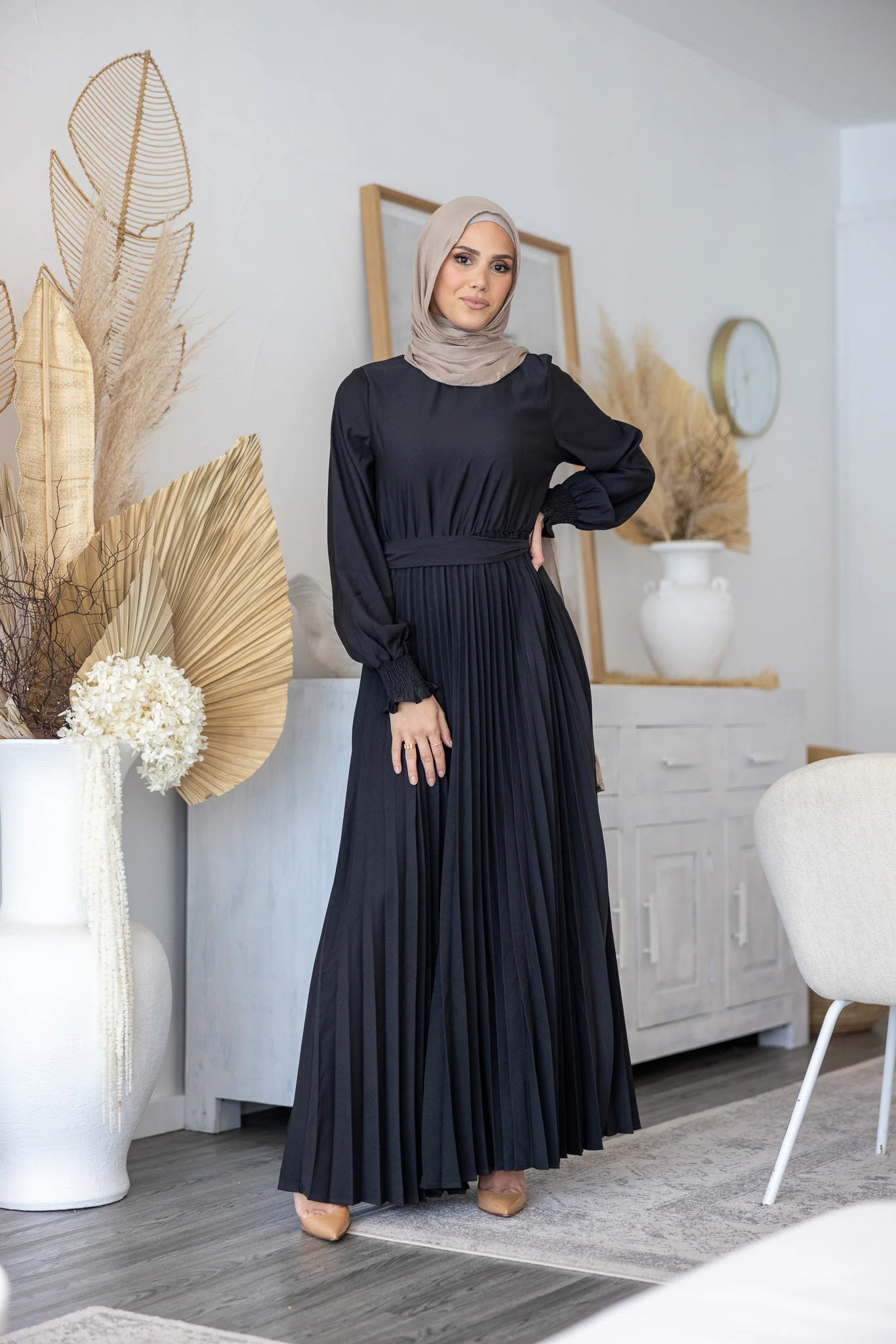 The Crescent Simona Detailed Pleat Dress - Image 6
