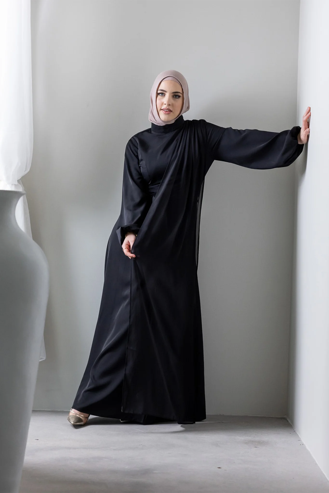 The Crescent Sundar Drape Dress - Image 9