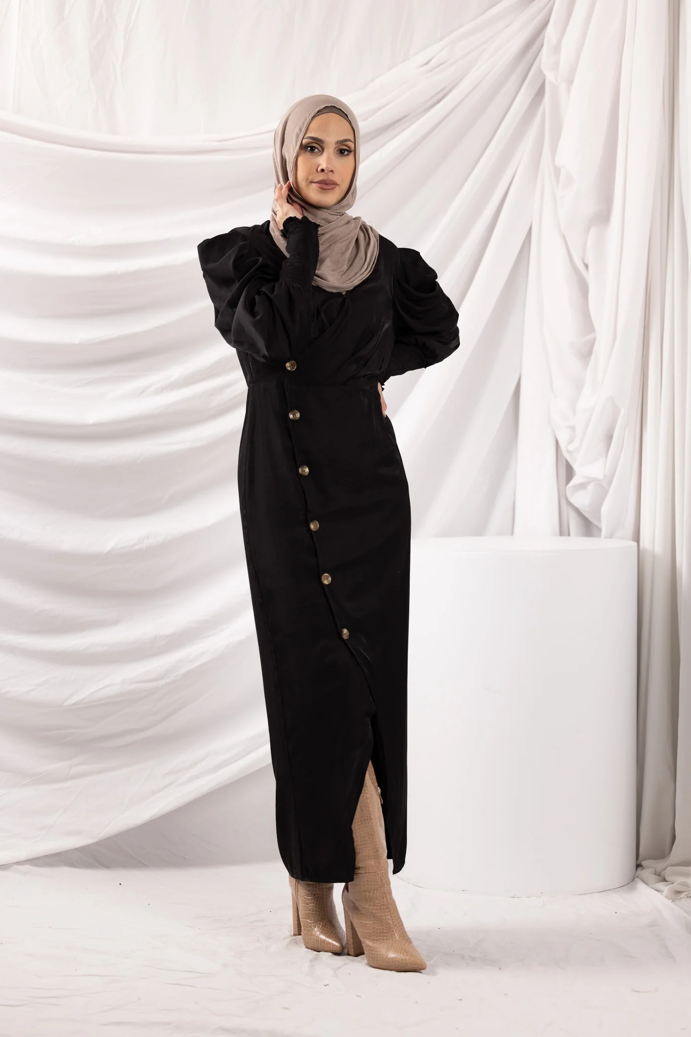 The Crescent Vernal Puff Sleeve Dress - Image 7