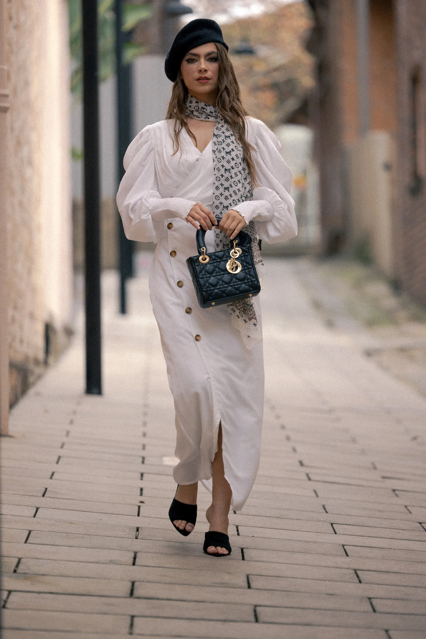 The Crescent Vernal Puff Sleeve Dress - Image 9