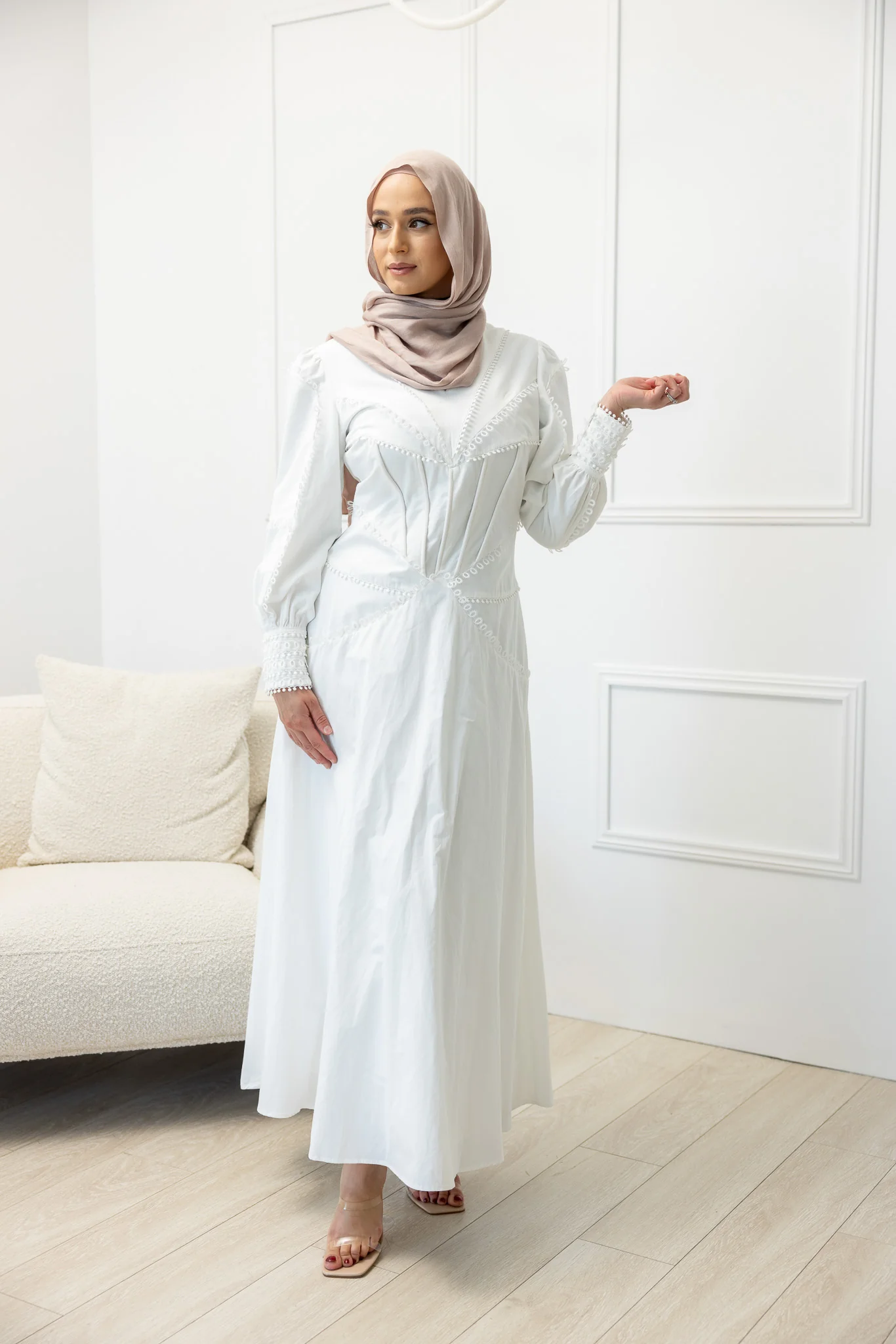 The Crescent Zelia Lace Detailed Dress - Image 7
