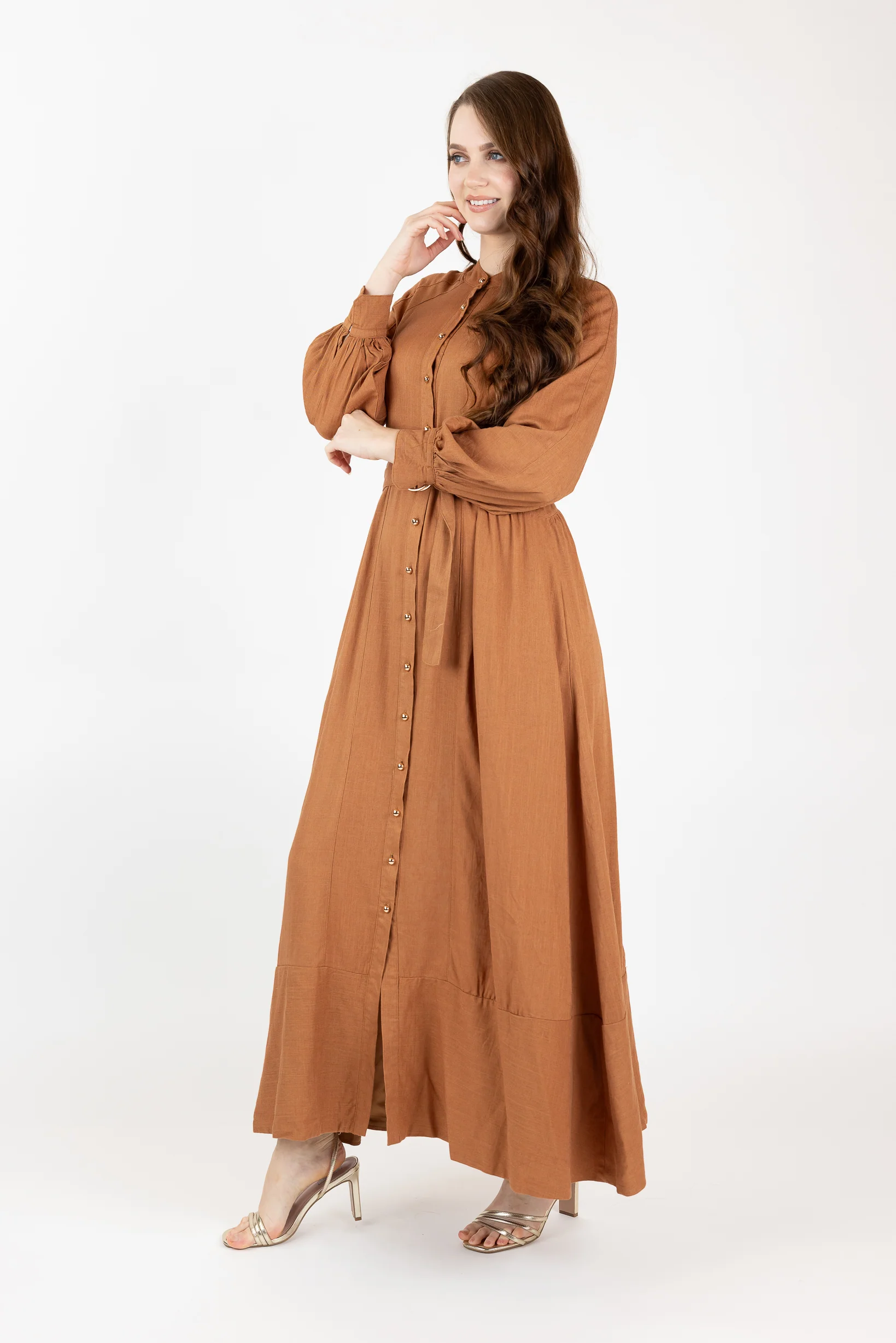 The Grand Adella Linen Maxi Dress - Image 2