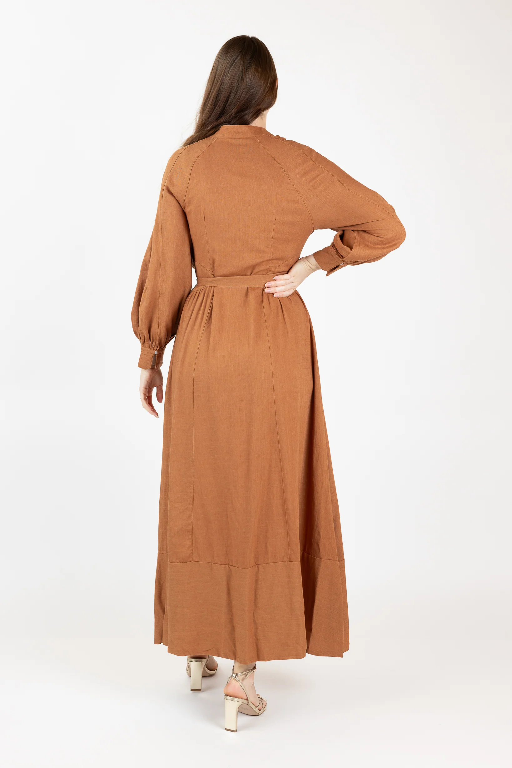 The Grand Adella Linen Maxi Dress - Image 4