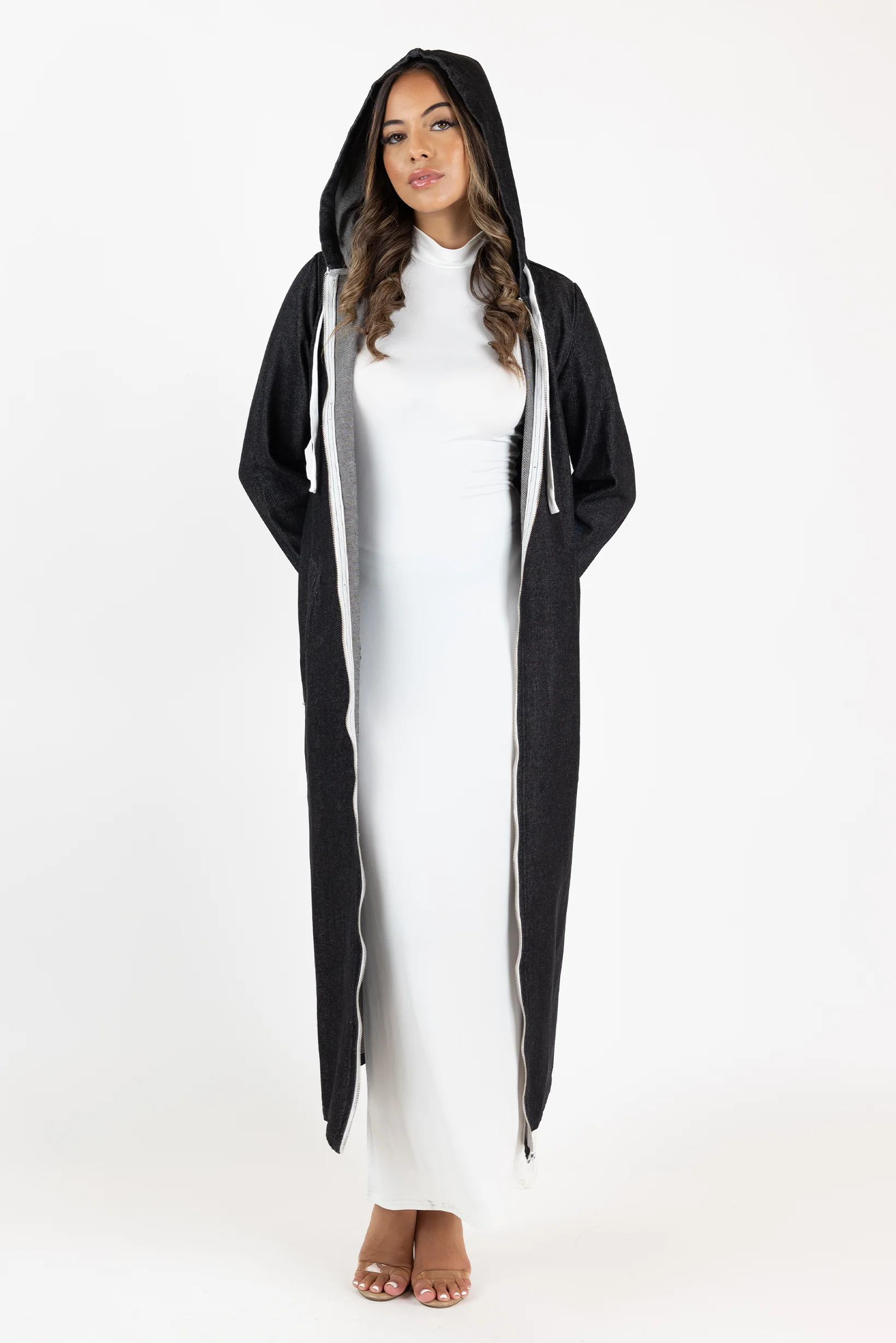 The Grand Denim Zip Trench - Image 11