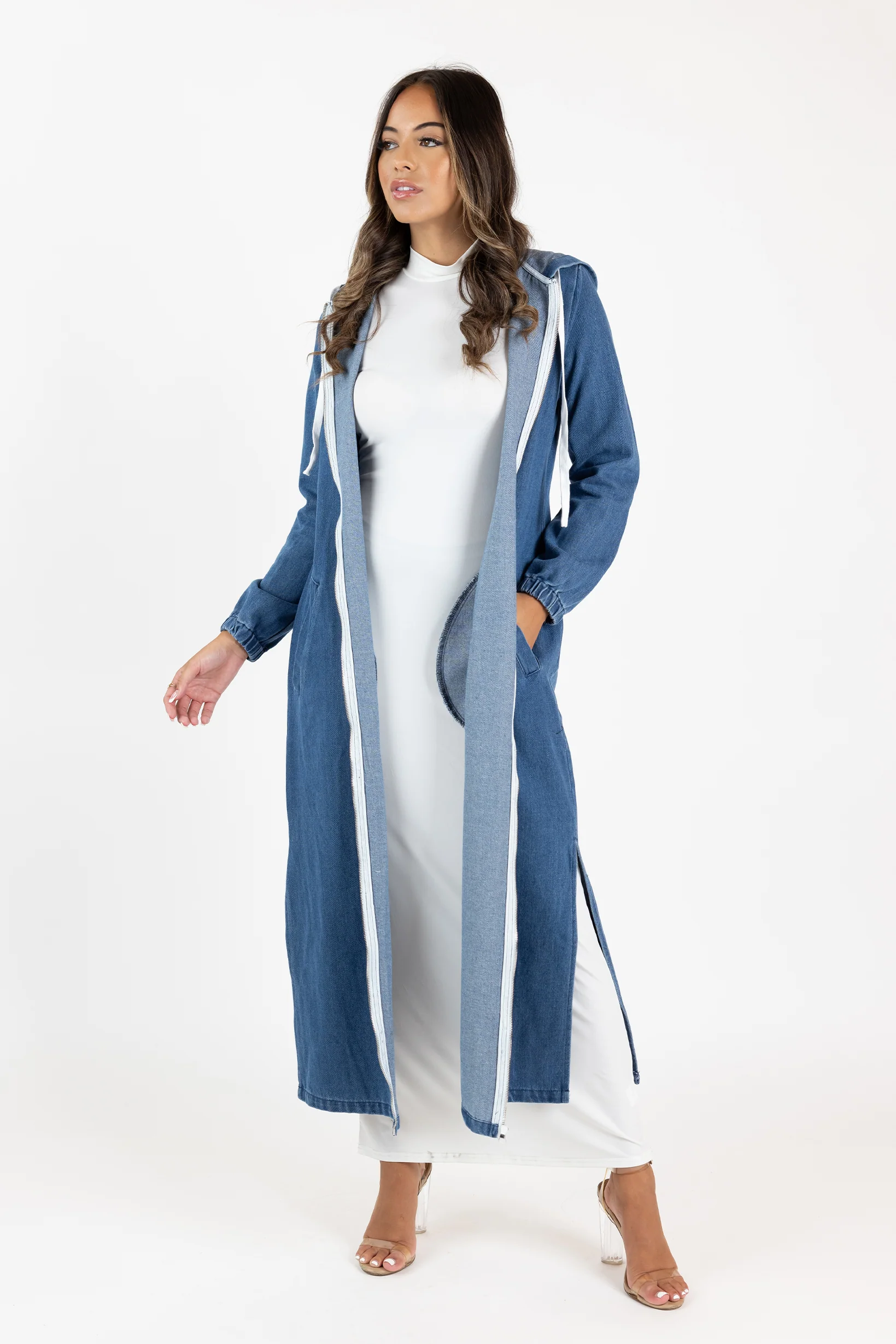 The Grand Denim Zip Trench - Image 2
