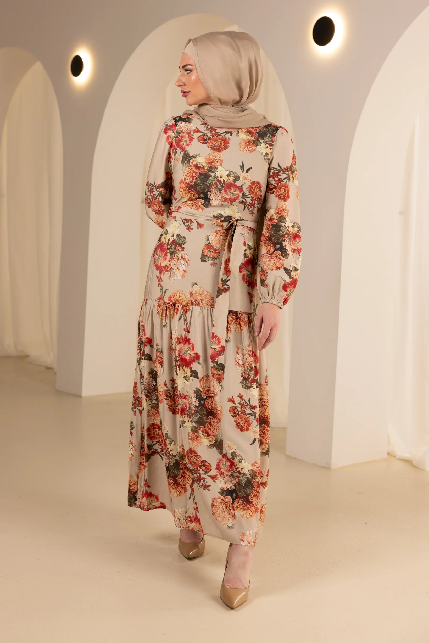 The Grand Flora Tie Maxi Dress - Image 8