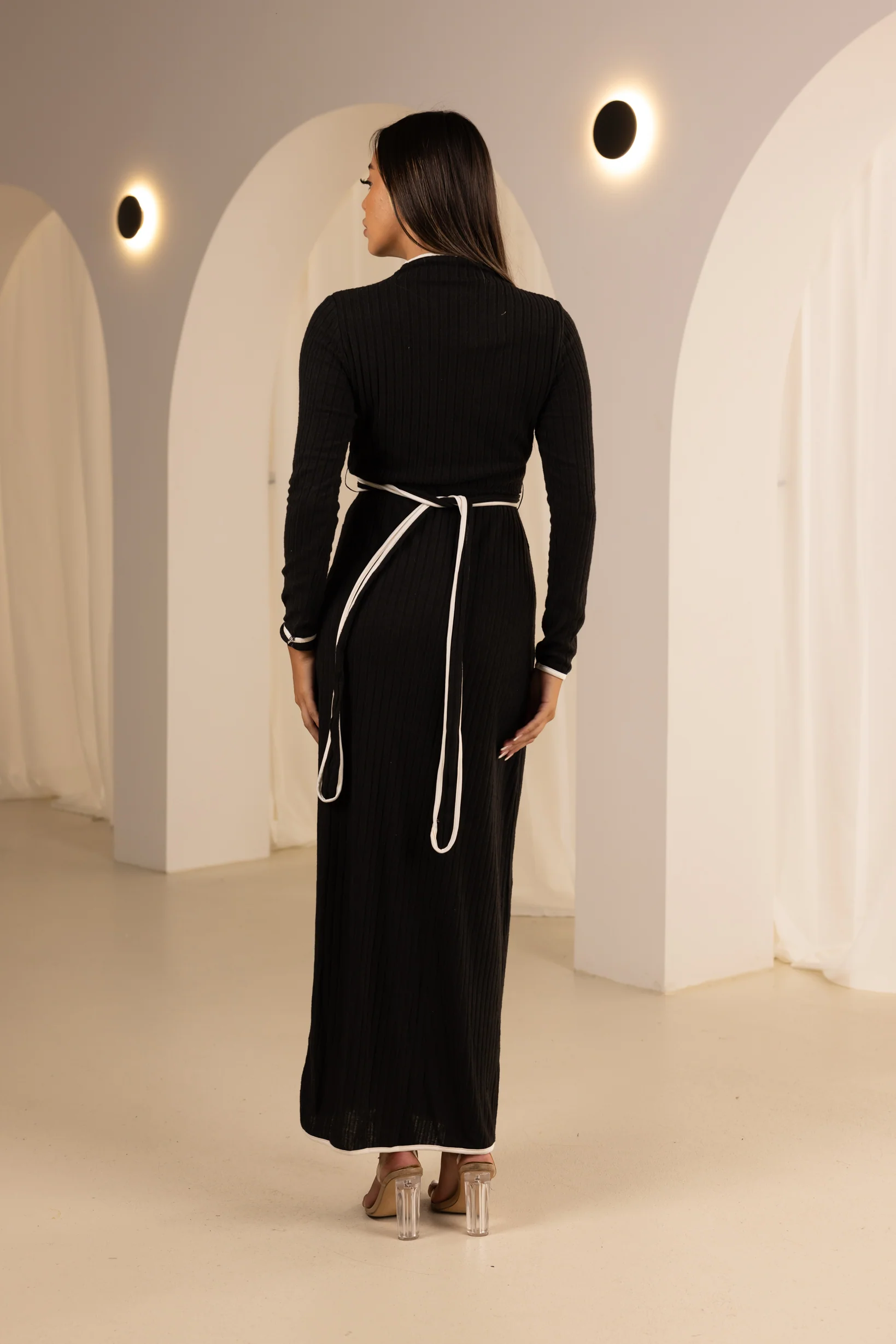 The Grand  Piping Knit Dress - Image 11