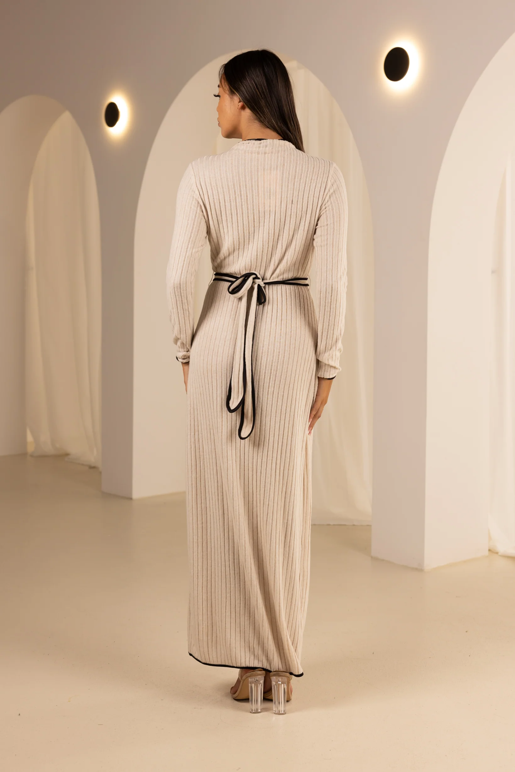 The Grand  Piping Knit Dress - Image 5