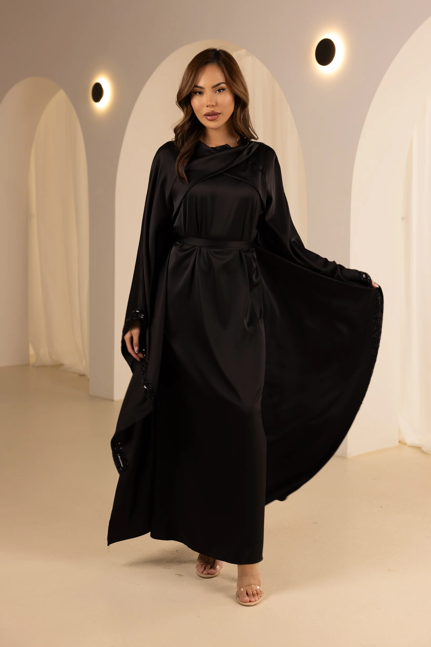 The Grand Sabina Detailed Kaftan - Image 9