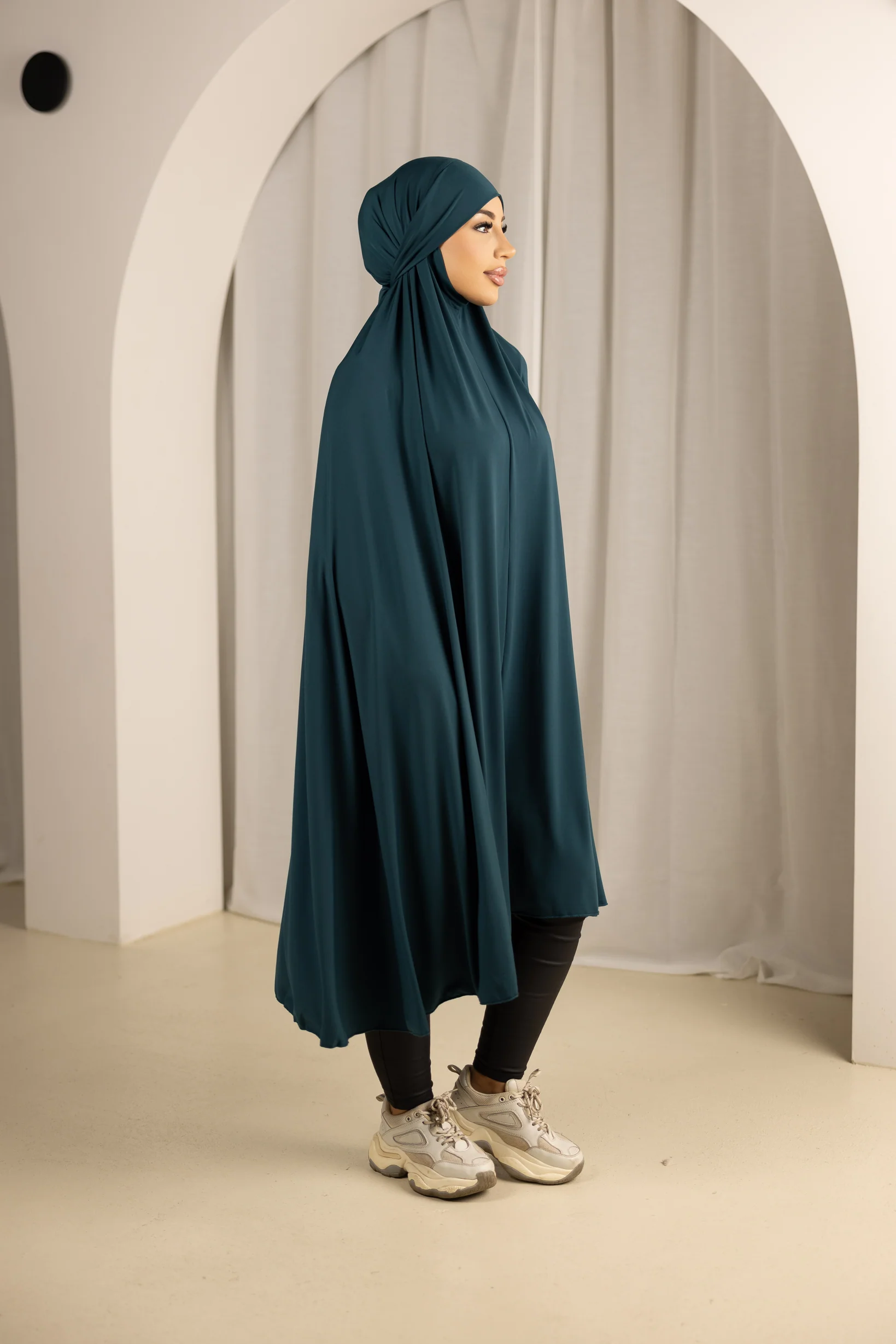 Tie Back Jilbab No Sleeves - Shades of Blue - Image 6