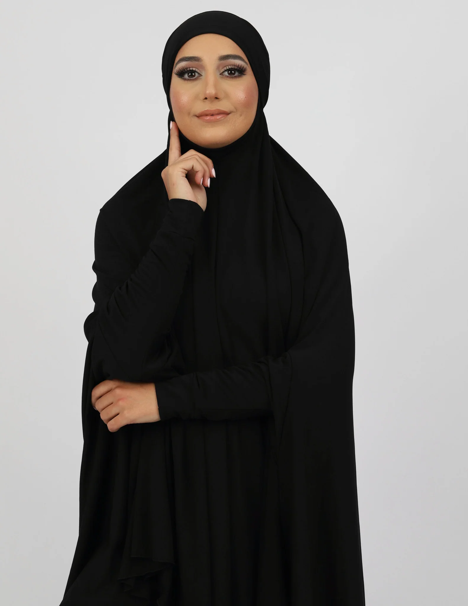 Tie Back Jilbab Sleeves - Shades of Black - Image 12