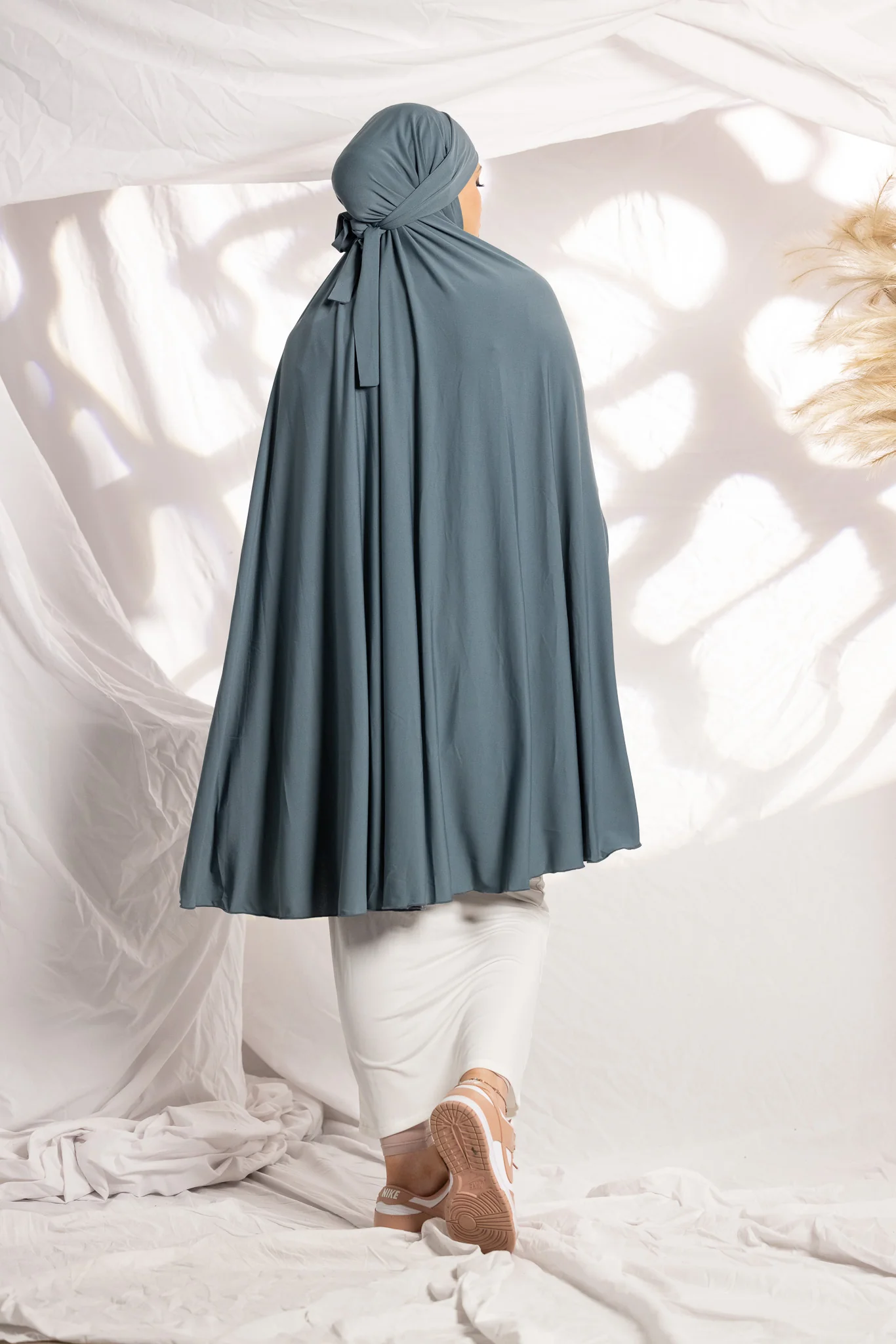 Tie Back Jilbab Sleeves - Shades of Blue - Image 11