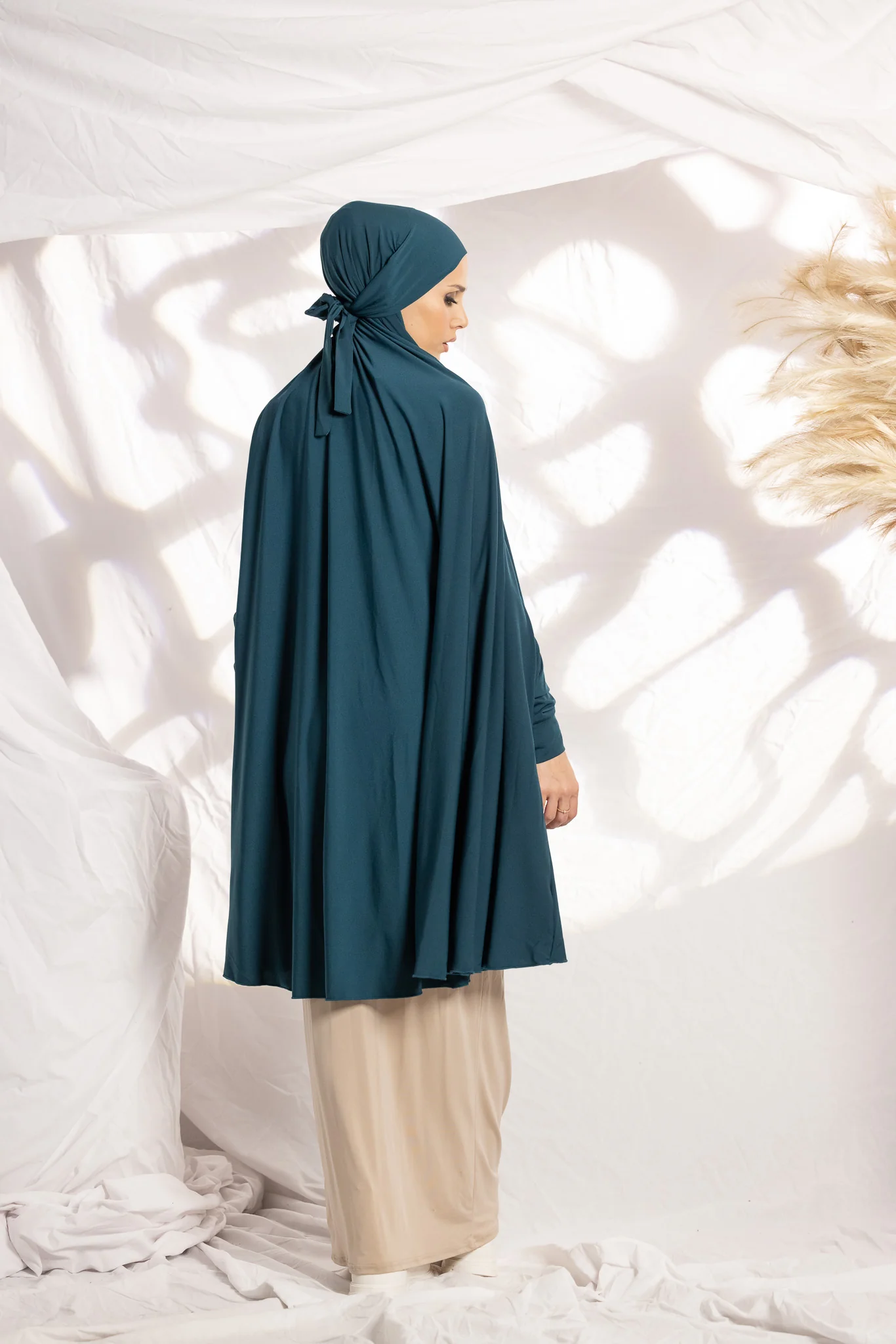 Tie Back Jilbab Sleeves - Shades of Green - Image 10