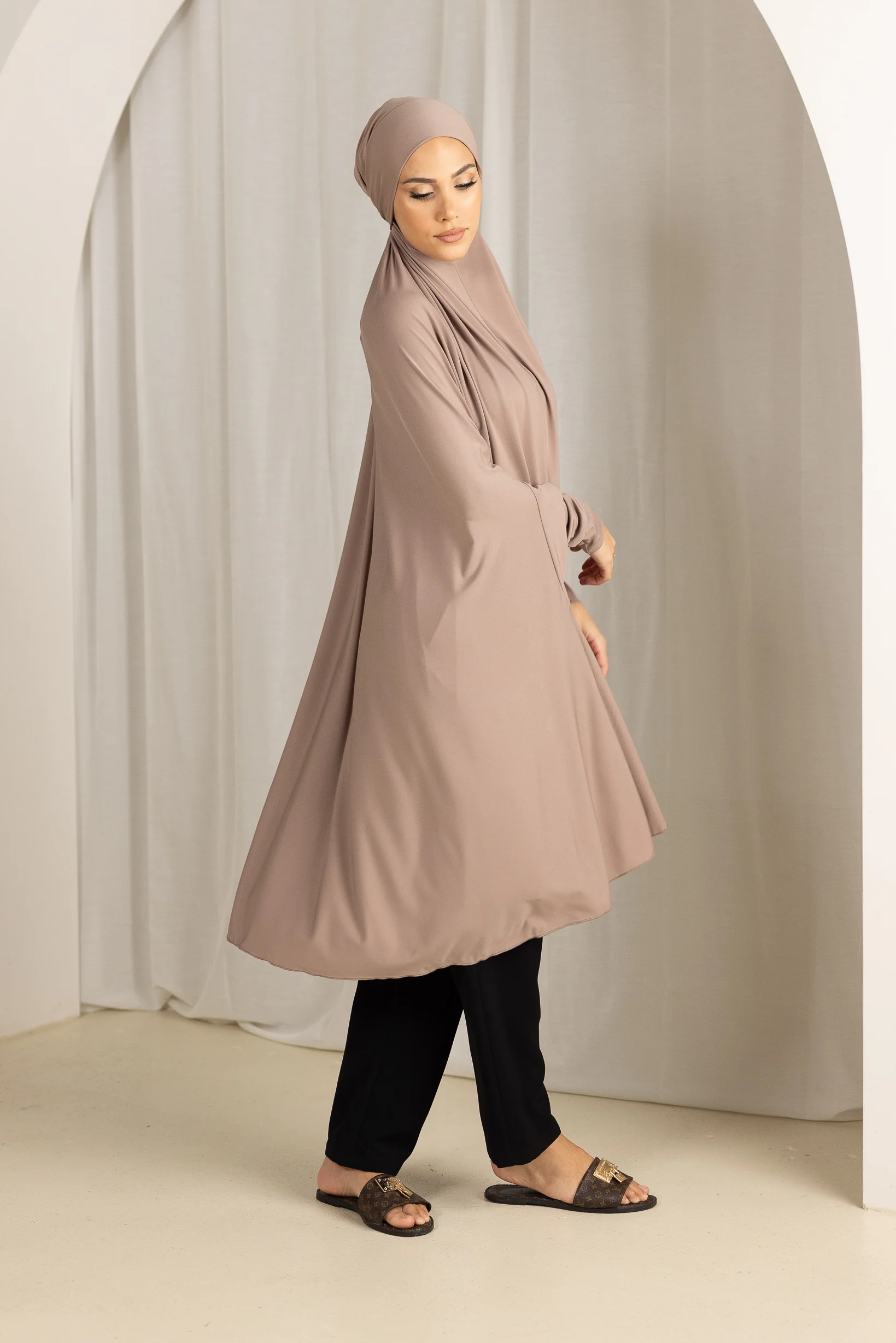 Tie Back Jilbab Sleeves - Shades of Nude - Image 6