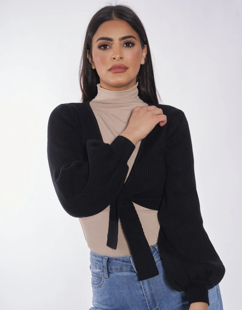 Tie Knit Crop Top - Image 2