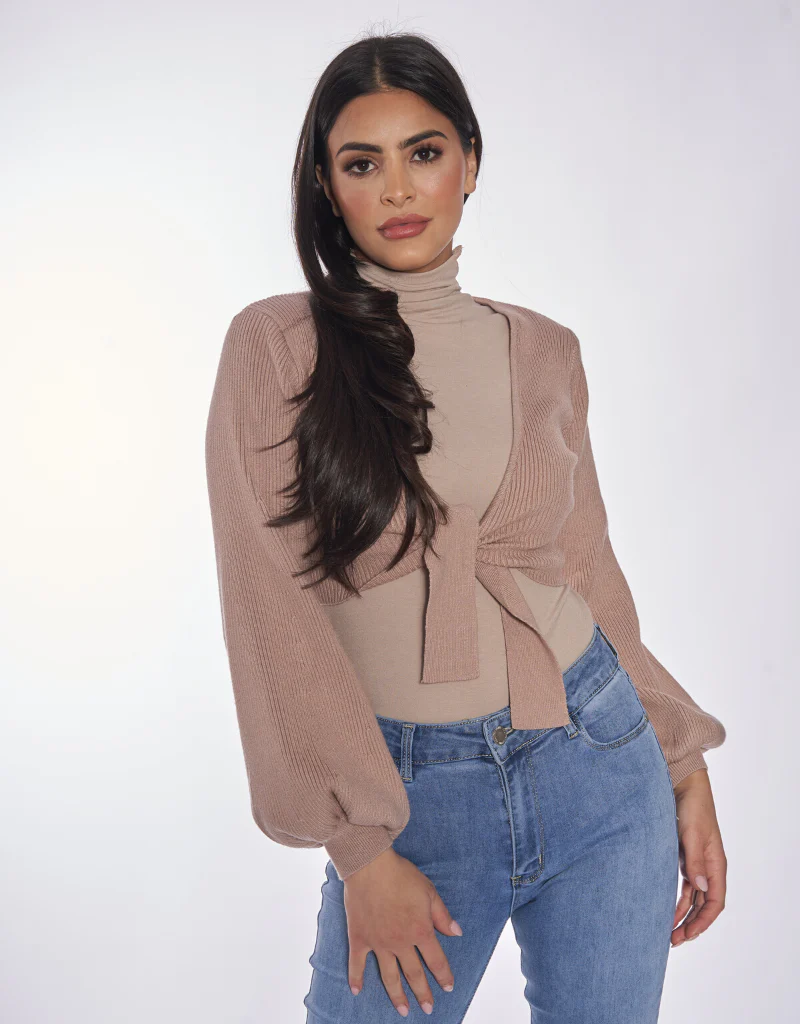 Tie Knit Crop Top - Image 7
