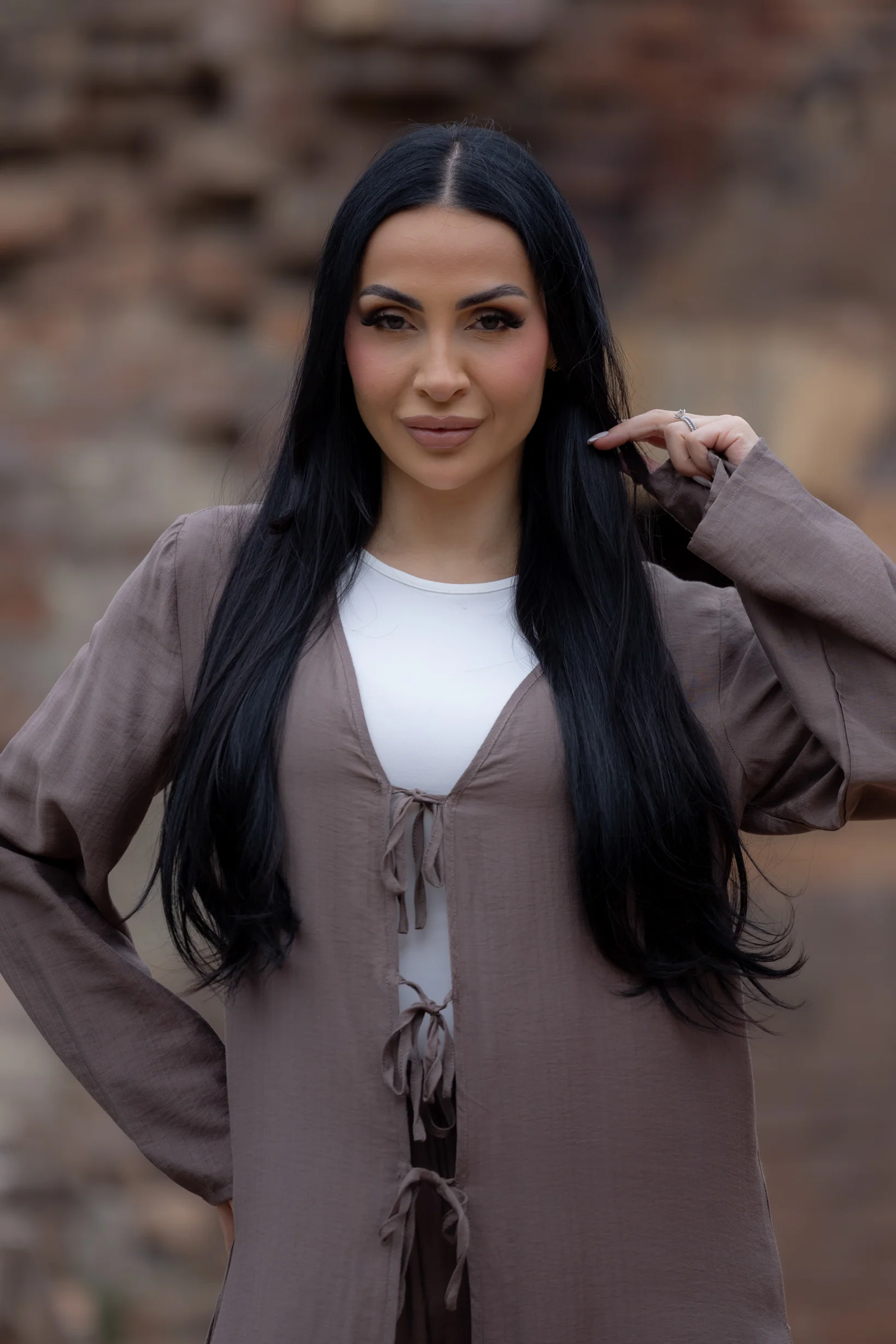 Twin Tie Cardi and Pants Set - Image 11