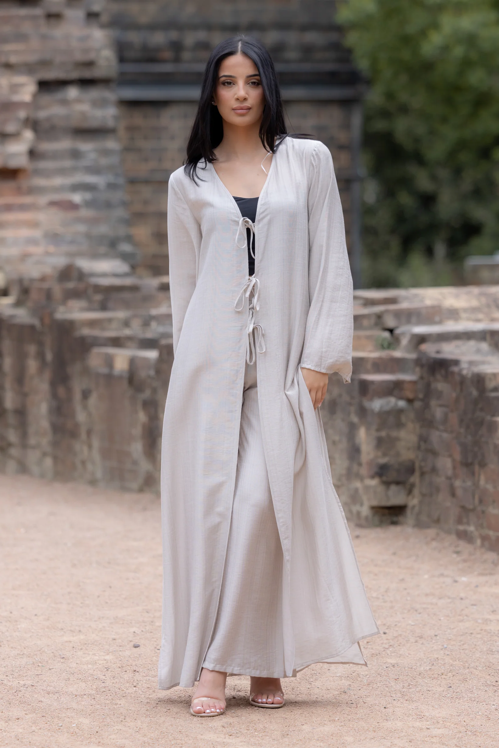 Twin Tie Cardi and Pants Set - Image 3
