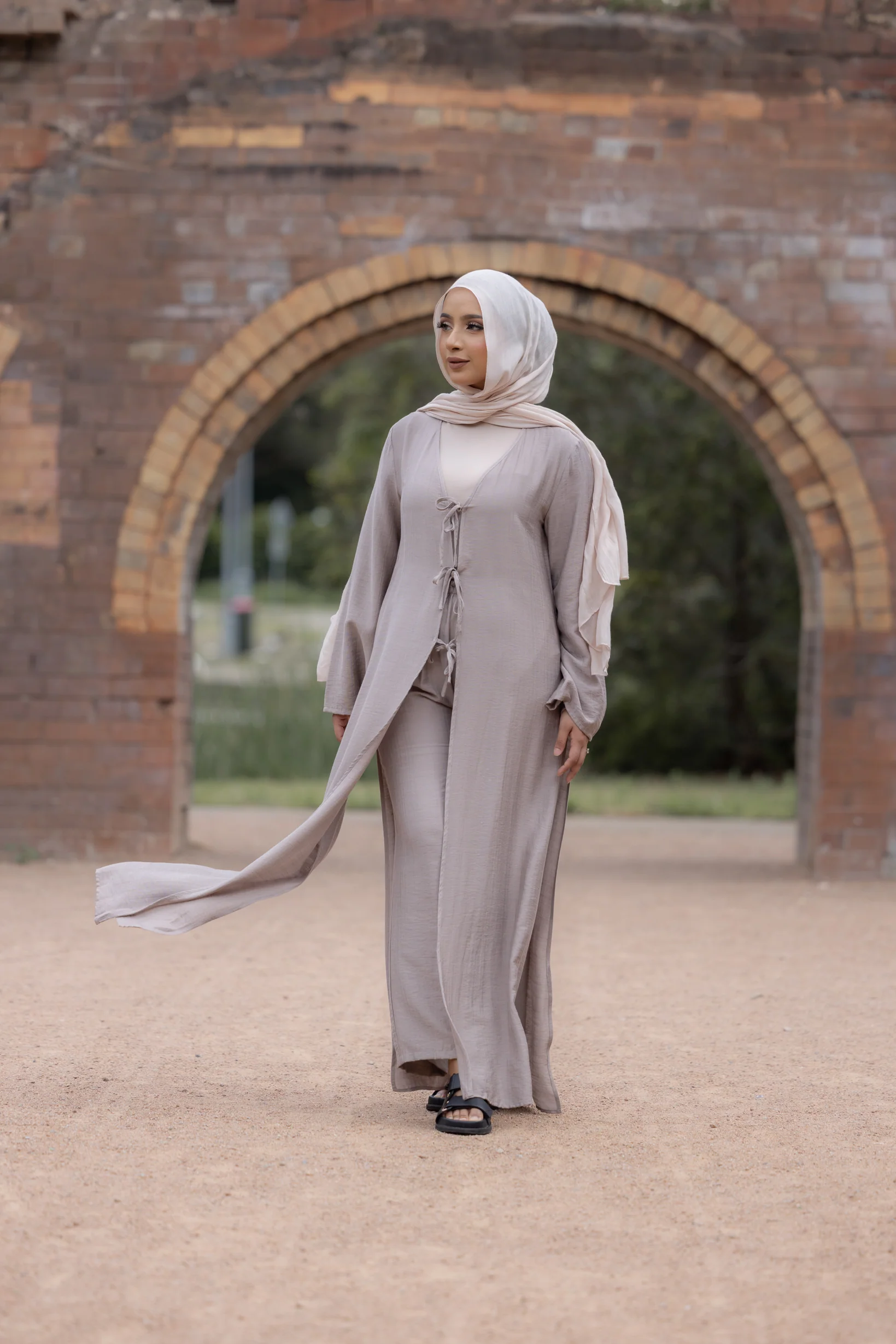 Twin Tie Cardi and Pants Set - Image 9