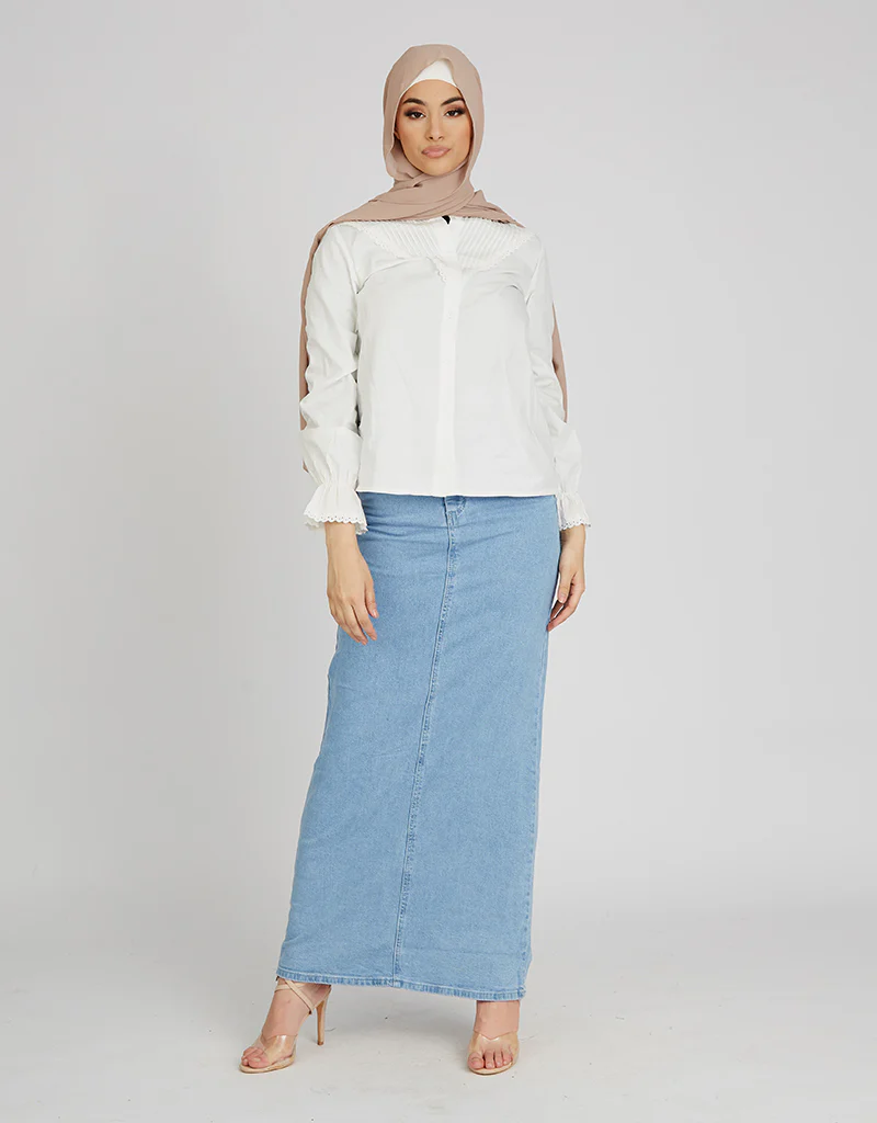 Vintage Lace Trim Shirt - Image 8