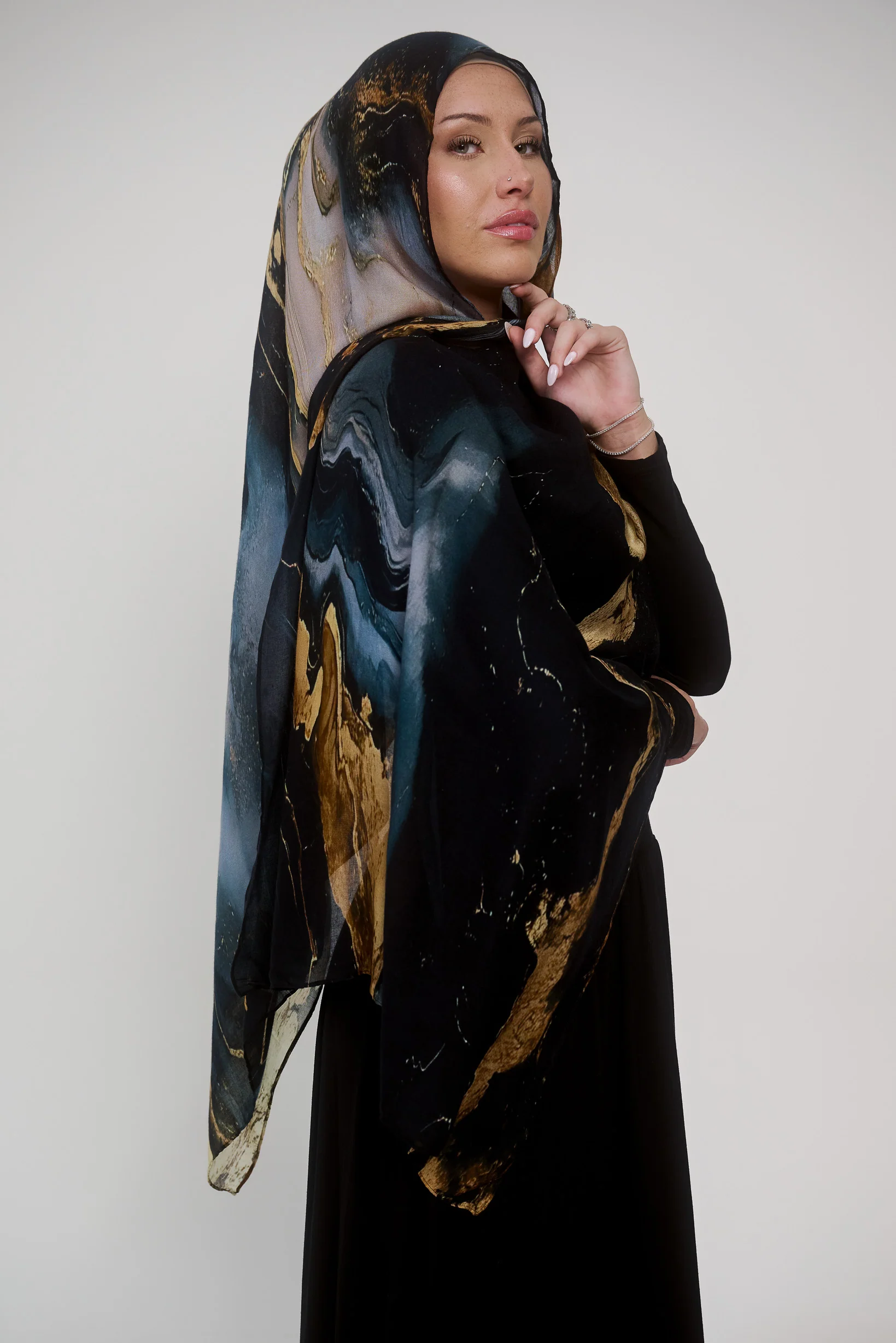 Watermark Modal Shawls - Shades of Black - Image 7