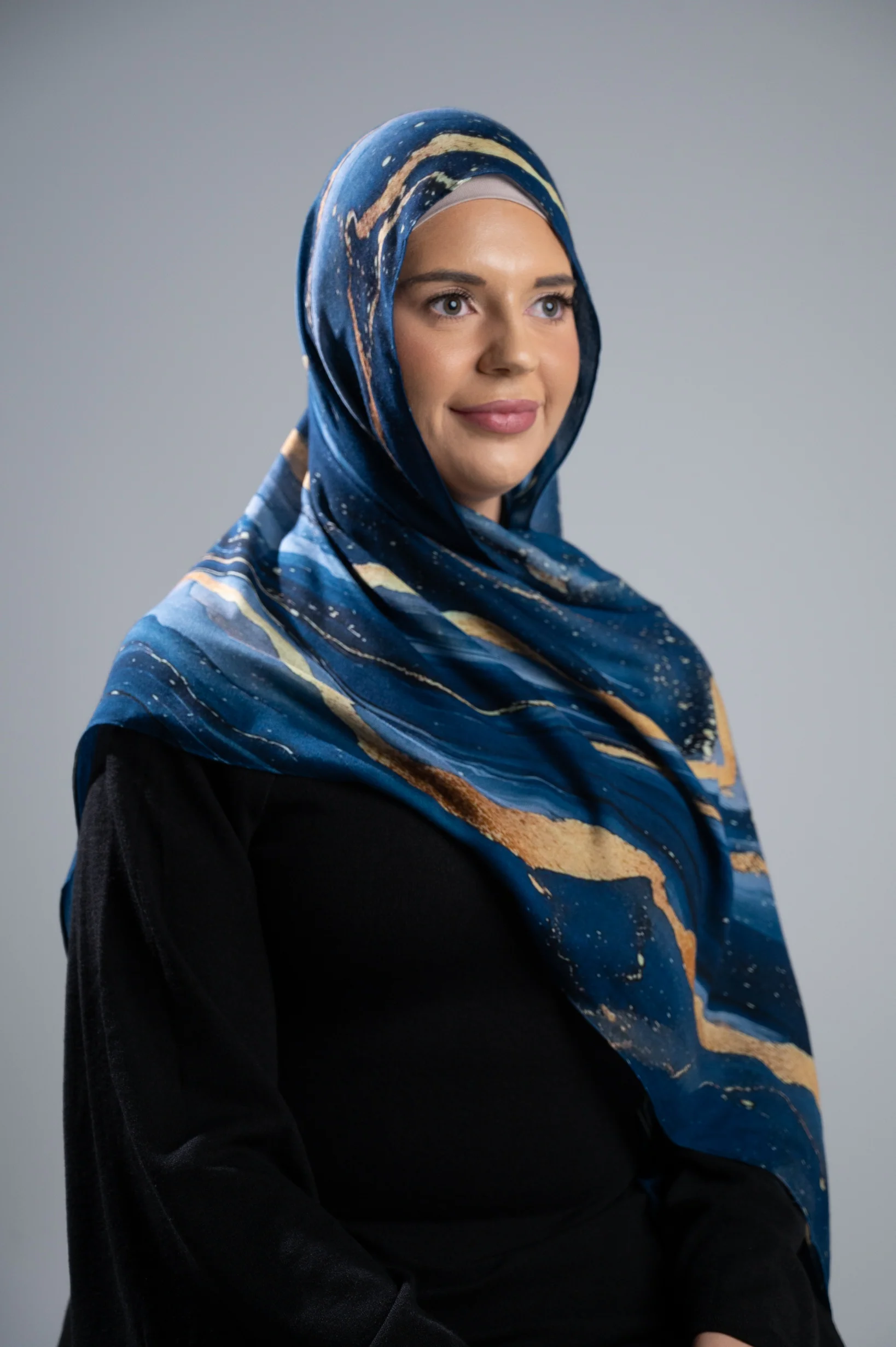 Watermark Modal Shawls - Shades of Dark Blue - Image 10