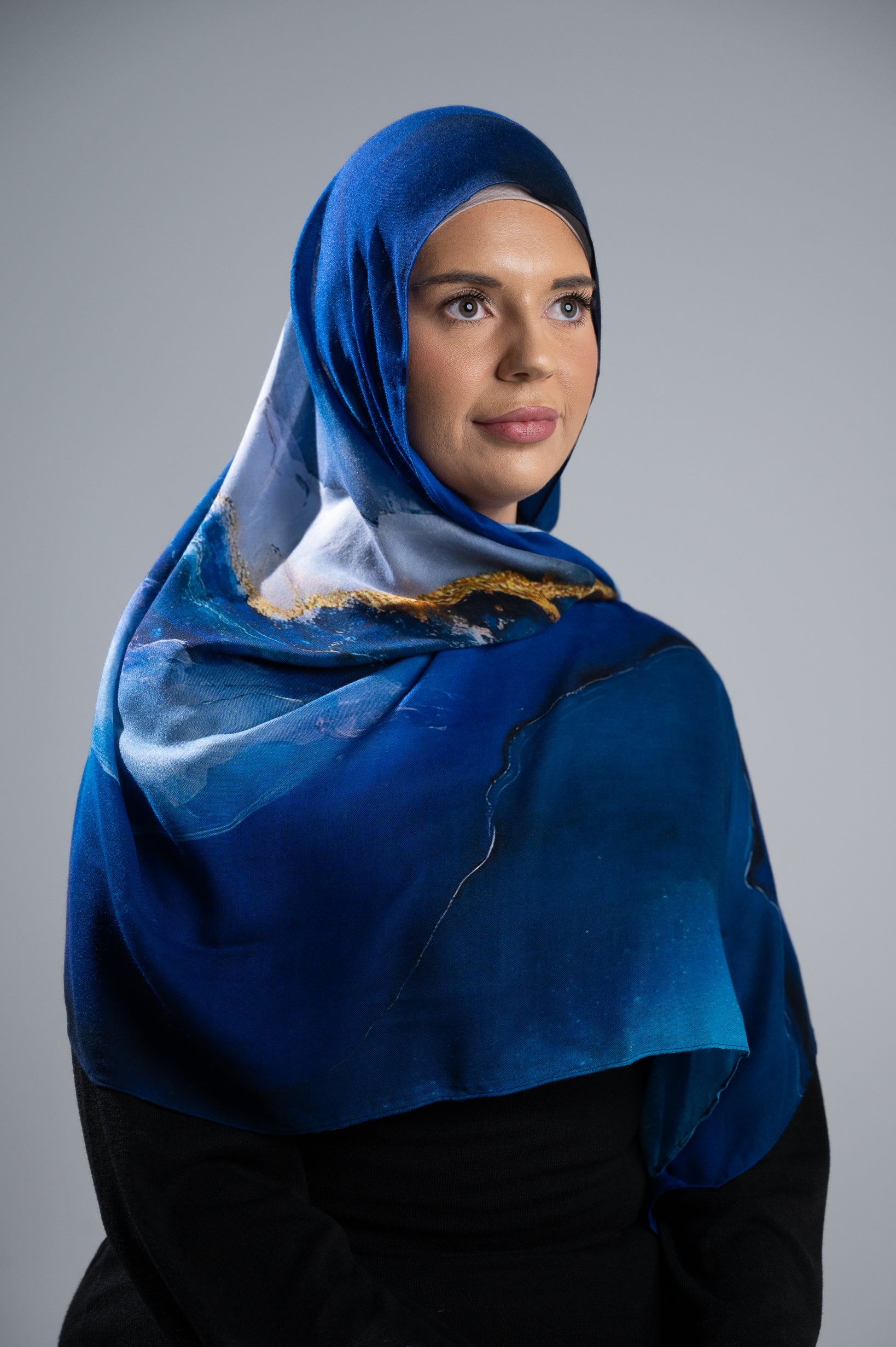Watermark Modal Shawls - Shades of Dark Blue - Image 12