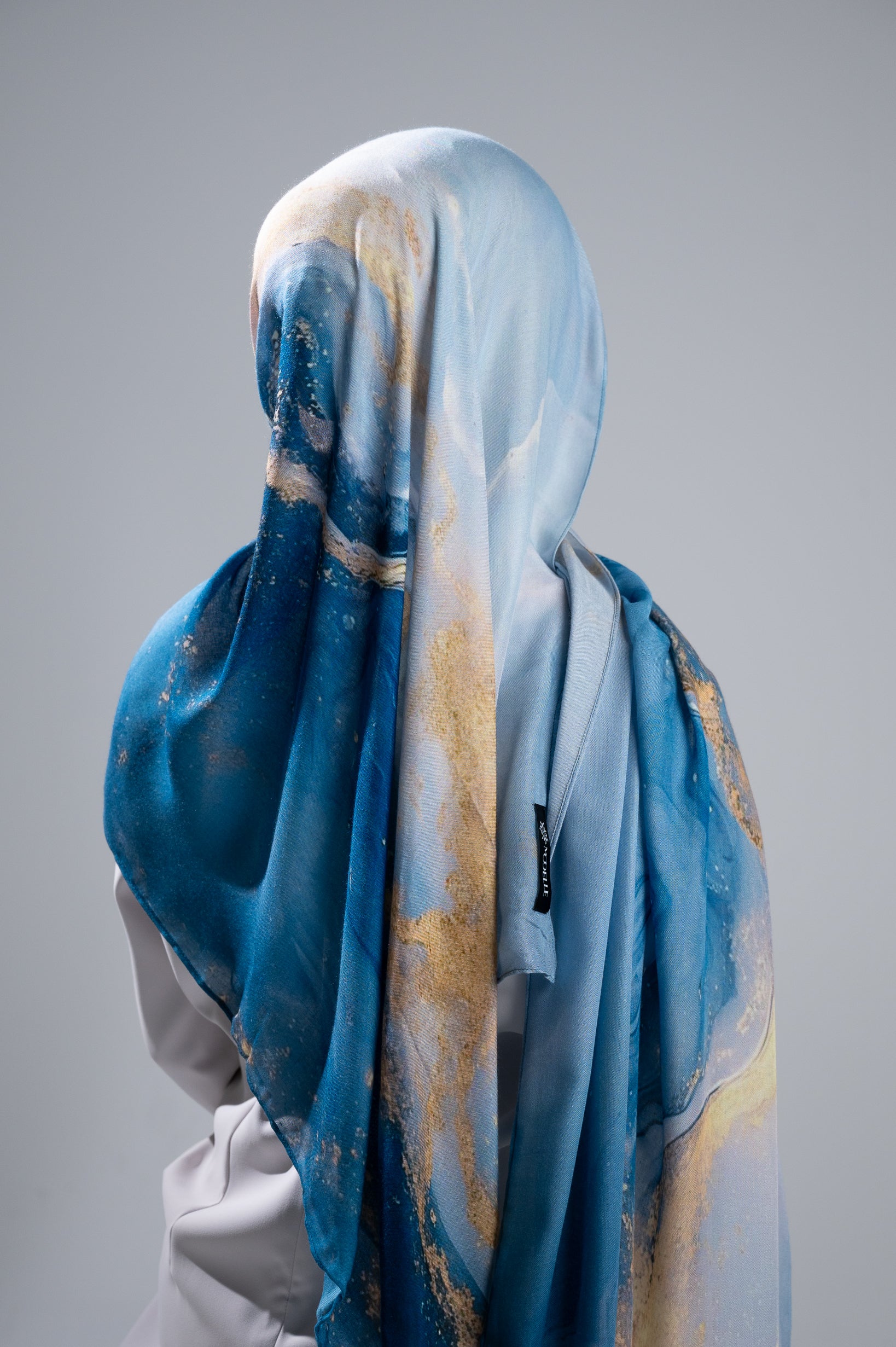 Watermark Modal Shawls - Shades of Dark Blue - Image 4