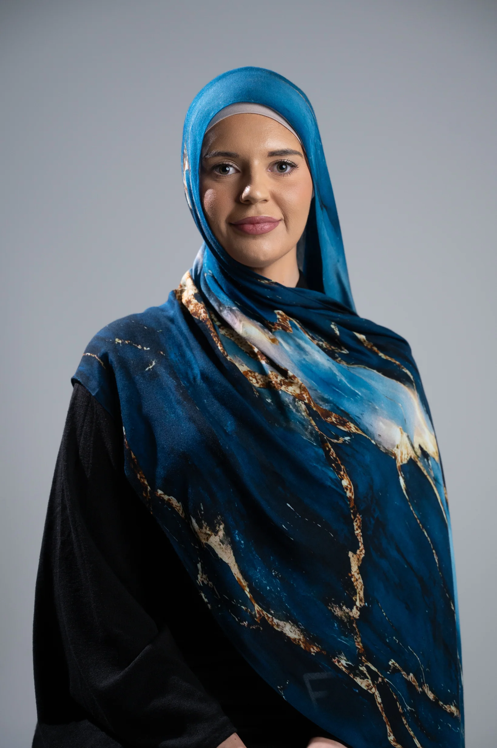 Watermark Modal Shawls - Shades of Dark Blue - Image 5