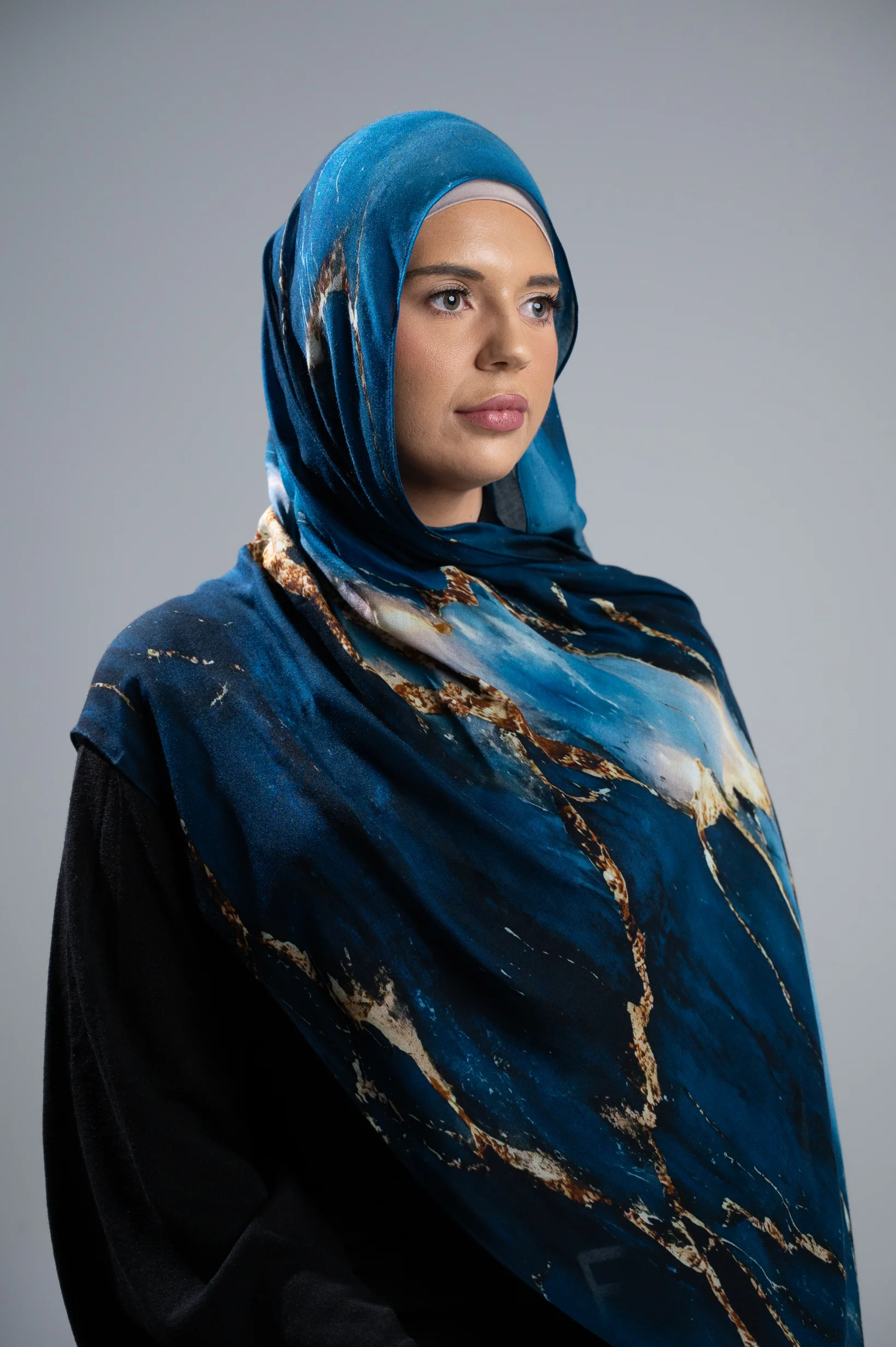 Watermark Modal Shawls - Shades of Dark Blue - Image 6