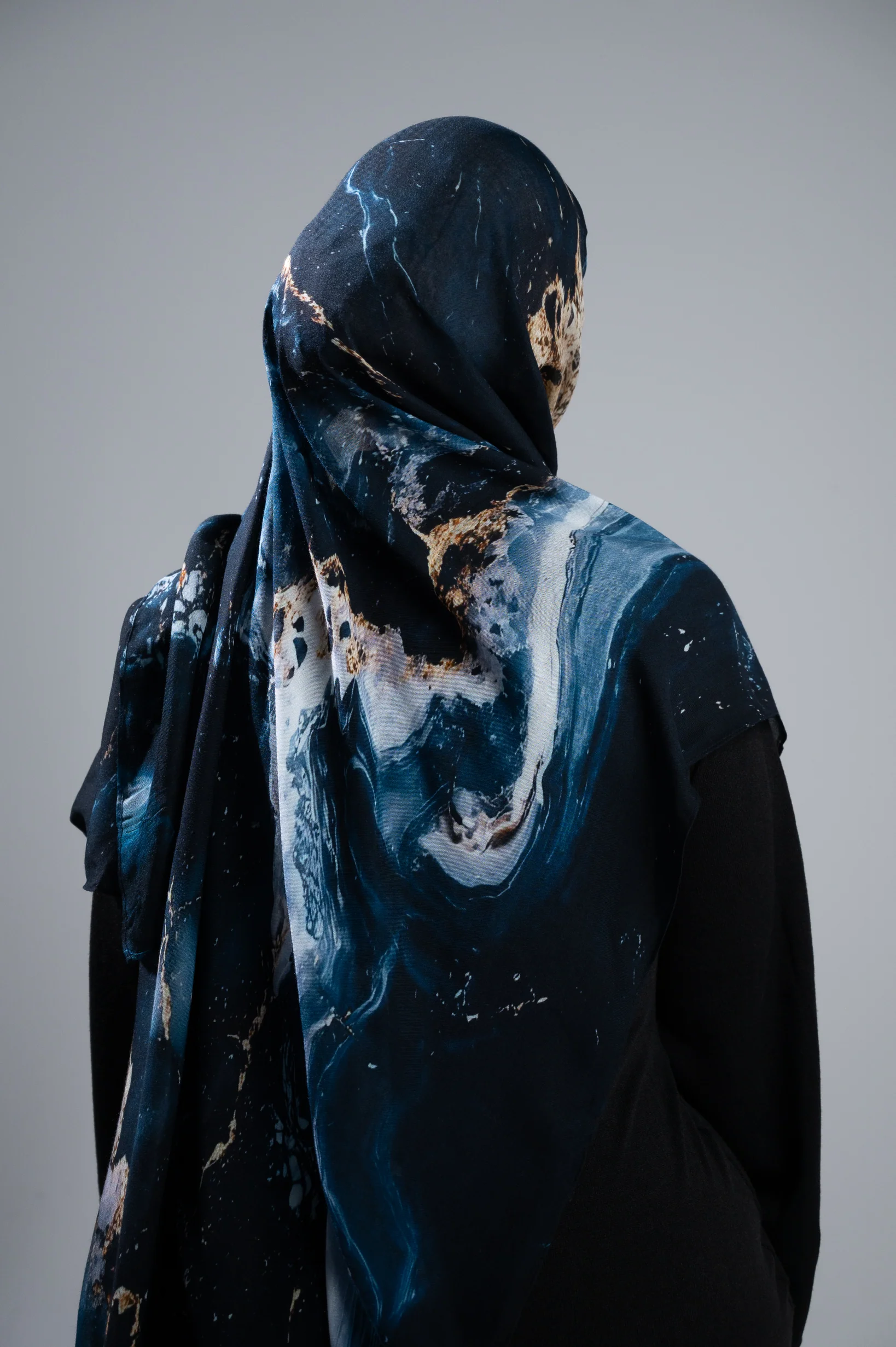 Watermark Modal Shawls - Shades of Dark Blue - Image 9
