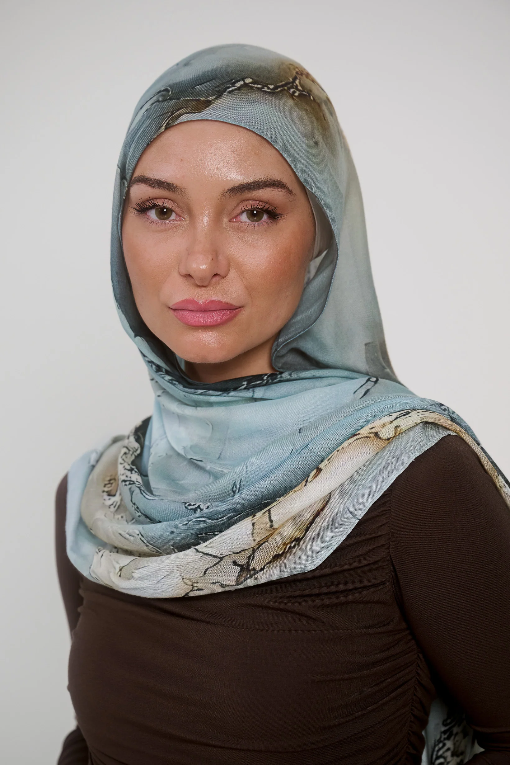 Watermark Modal Shawls - Shades of Light Green - Image 3