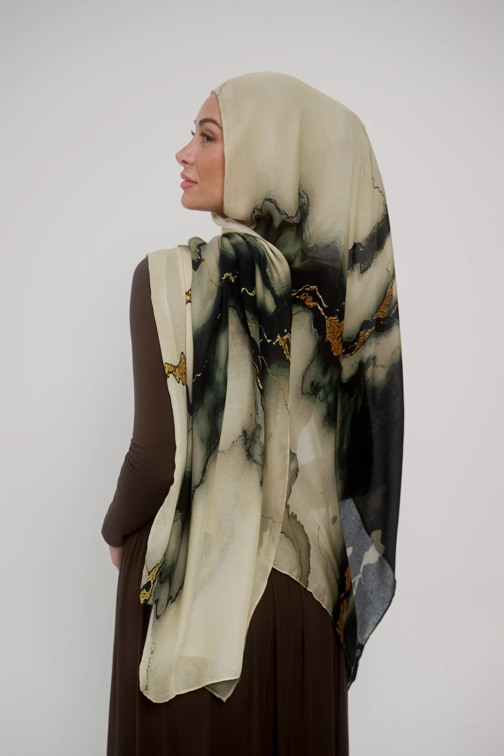 Watermark Modal Shawls - Shades of Light Green - Image 6