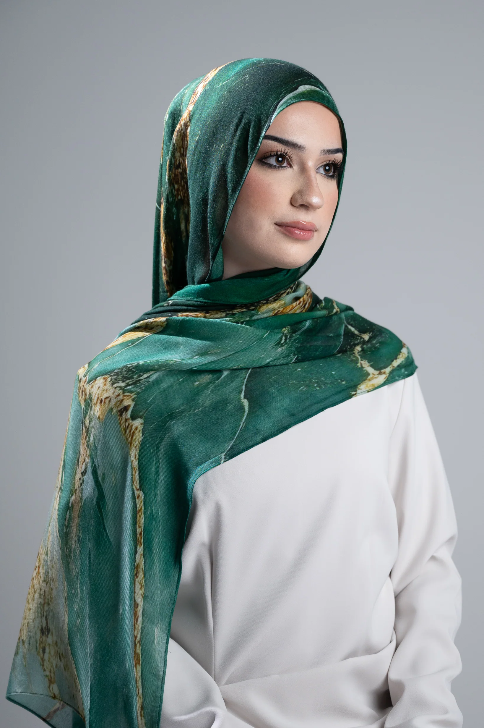 Watermark Modal Shawls - Shades of Light Green - Image 9