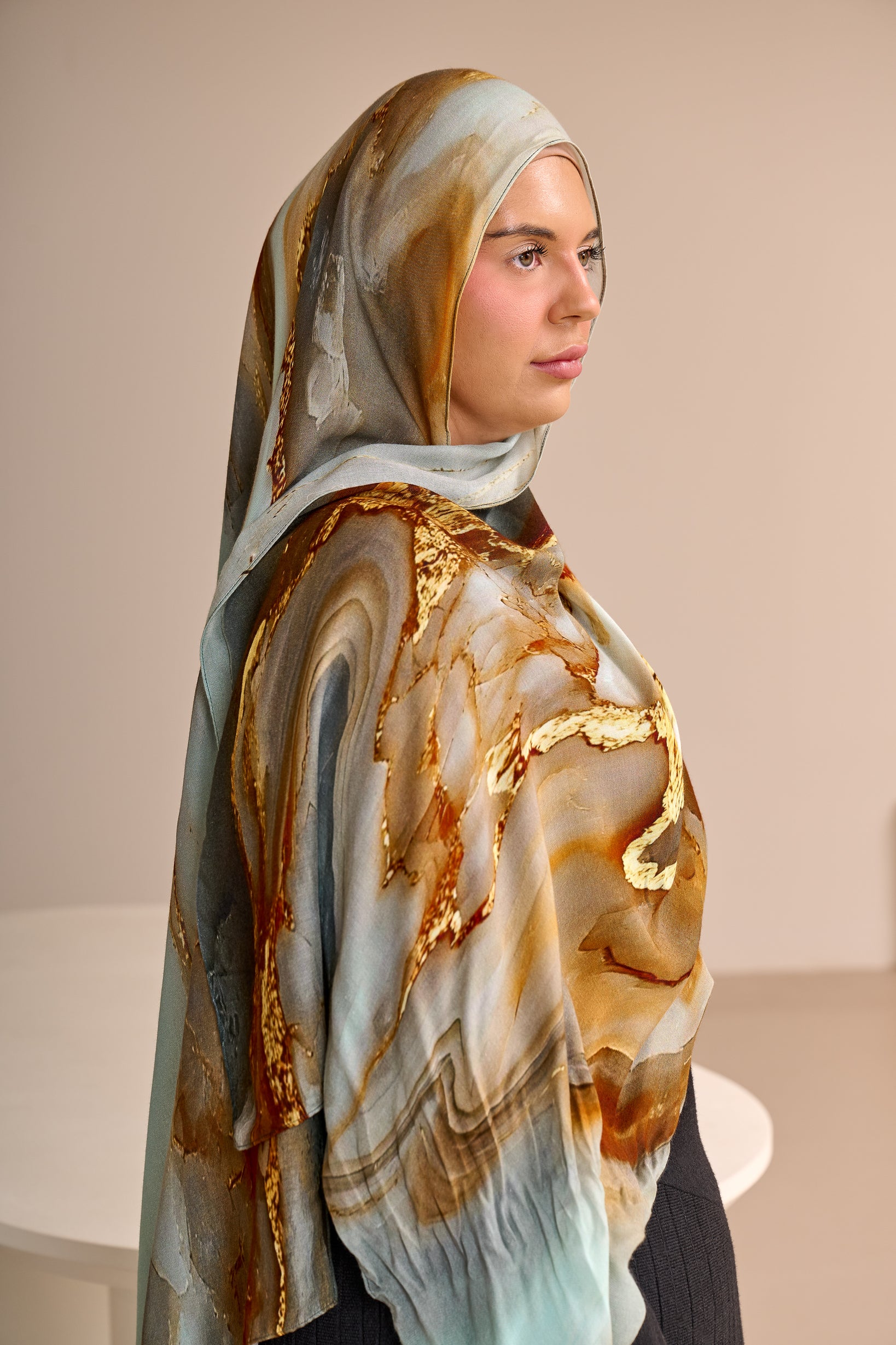 Watermark Modal Shawls - Shades of Orange - Image 5