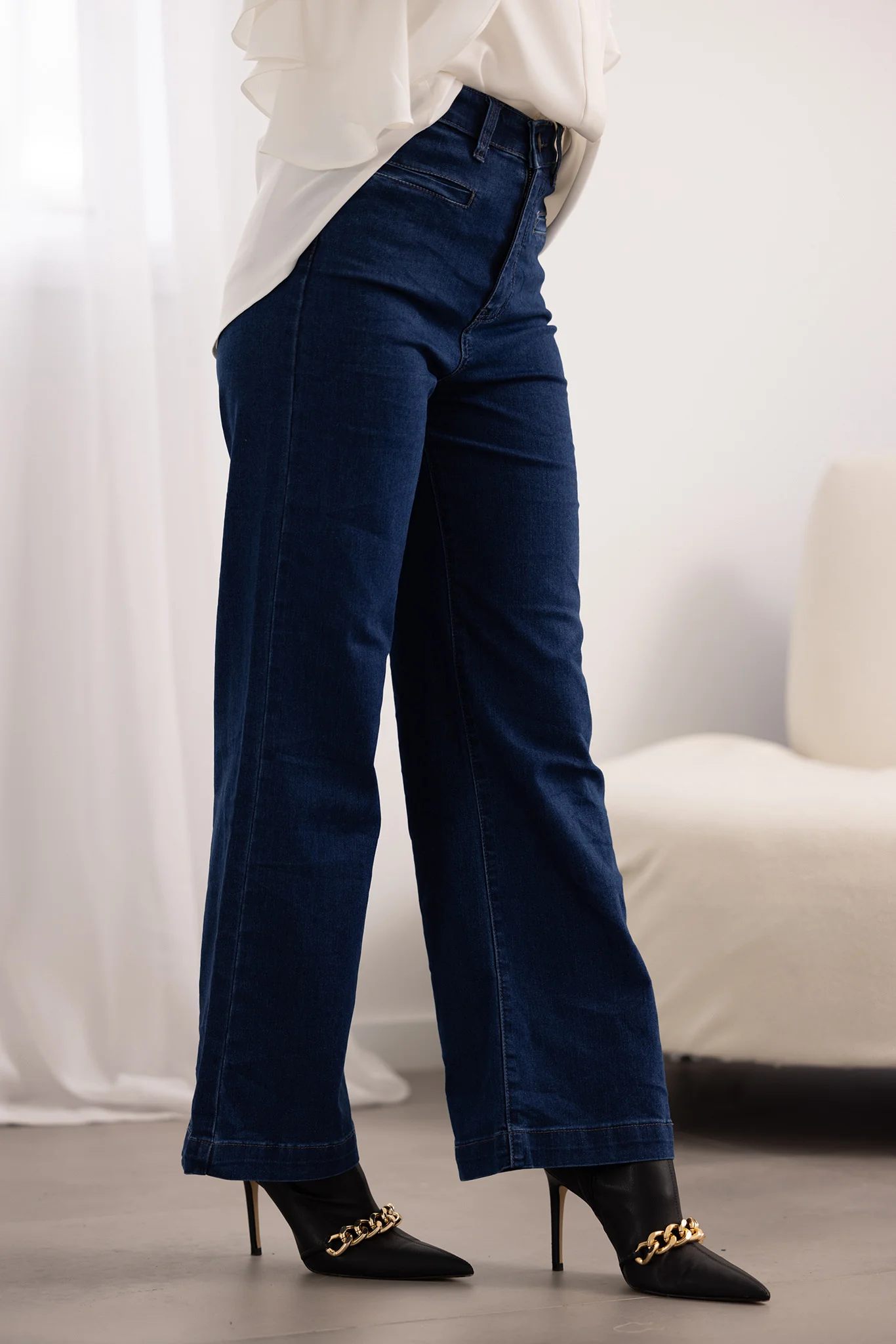 Wide leg Denim Jeans - Image 2
