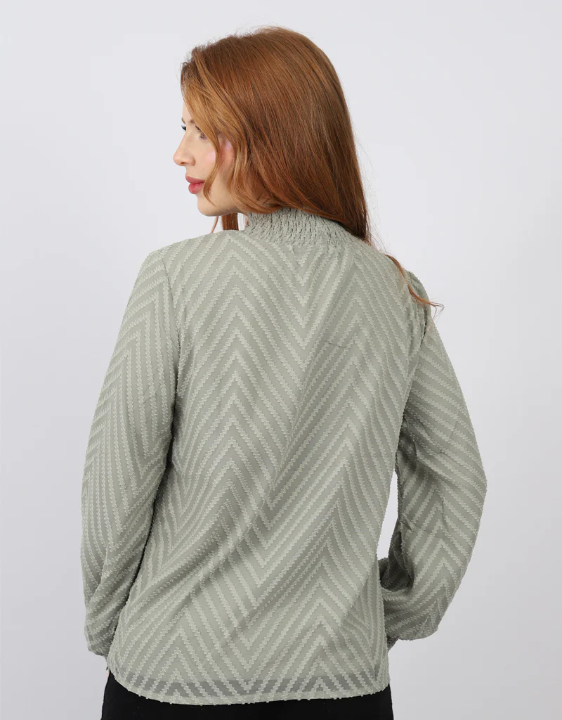 Zig Zag Stitch Blouse - Image 3