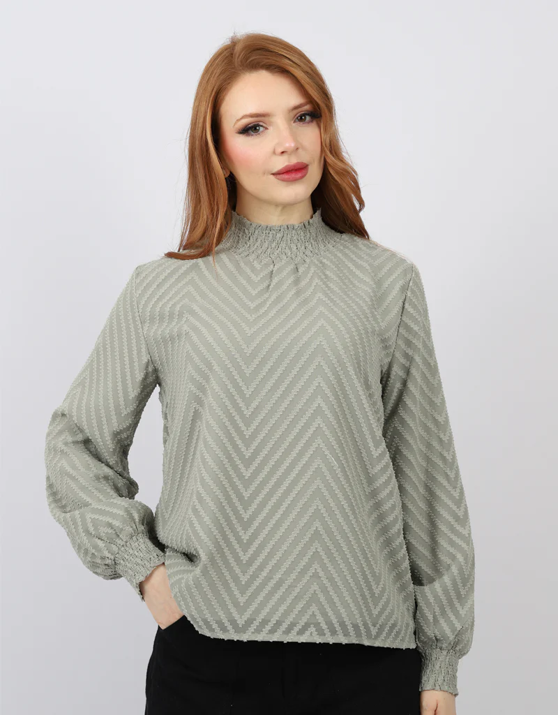 Zig Zag Stitch Blouse - Image 4