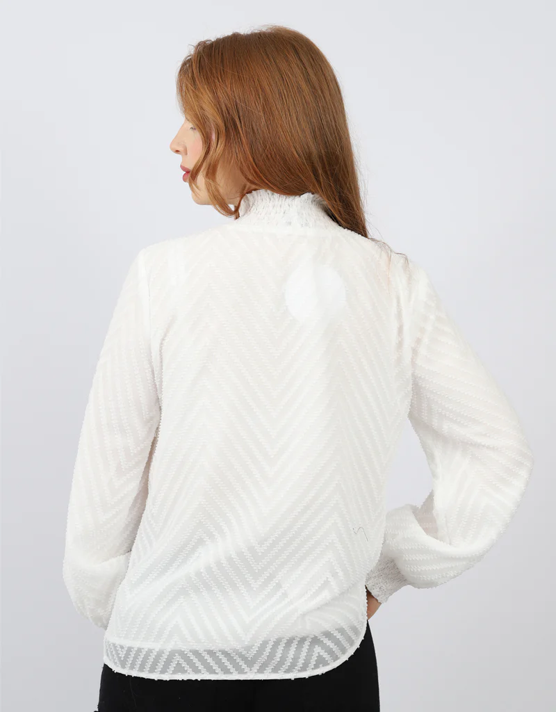 Zig Zag Stitch Blouse - Image 7