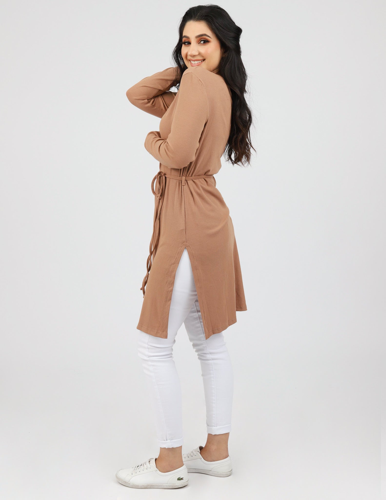 Zoey Straight Hem Tie Top - Image 13
