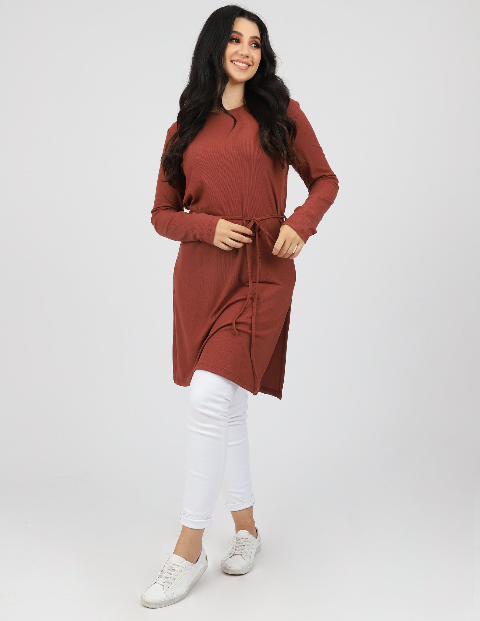 Zoey Straight Hem Tie Top - Image 2