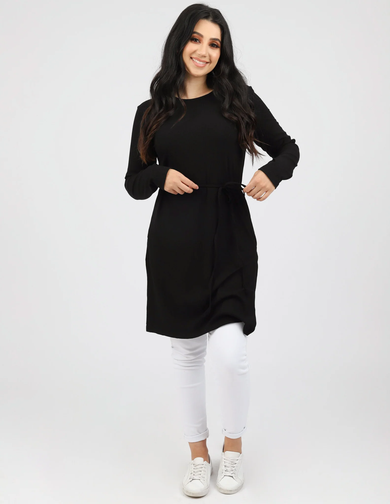 Zoey Straight Hem Tie Top - Image 31