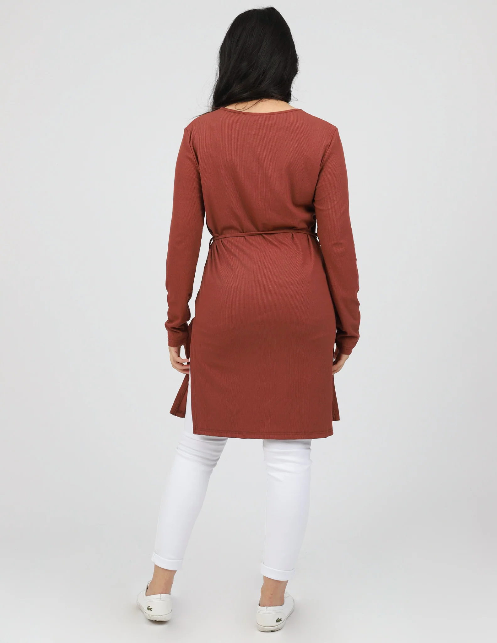 Zoey Straight Hem Tie Top - Image 5