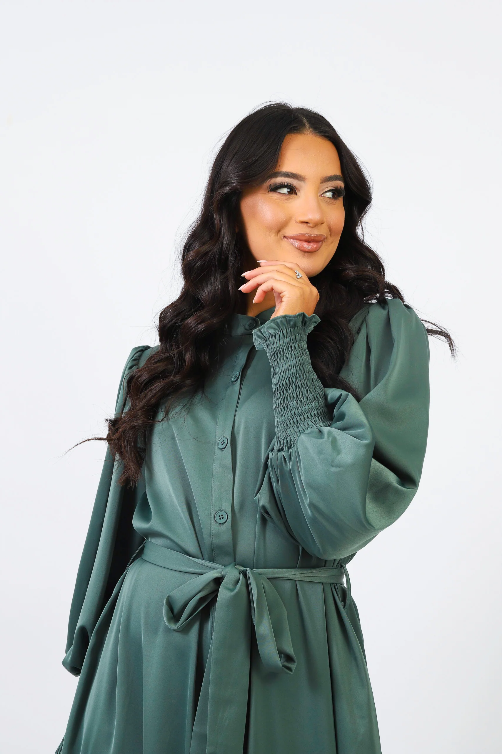 Zurini Button Down Abaya - Image 5